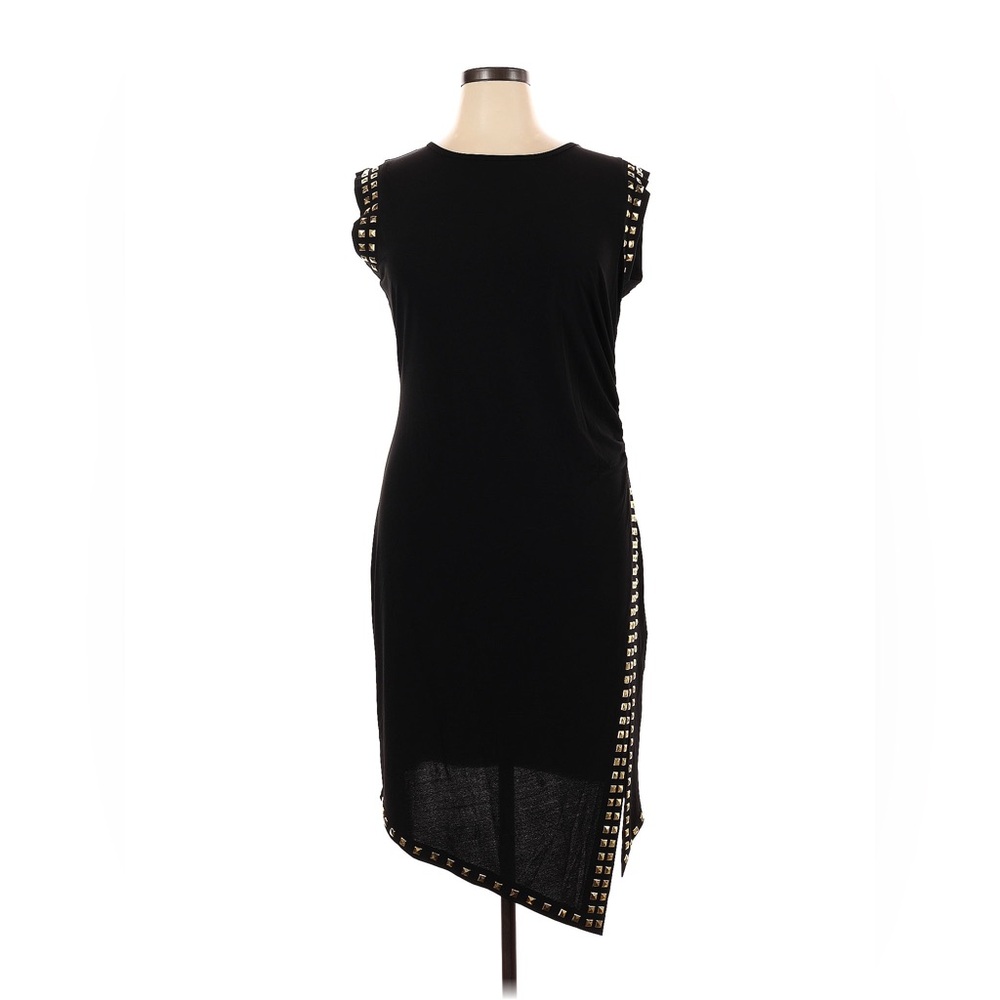 Michael Kors Studded Matte Jersey Black Dress
